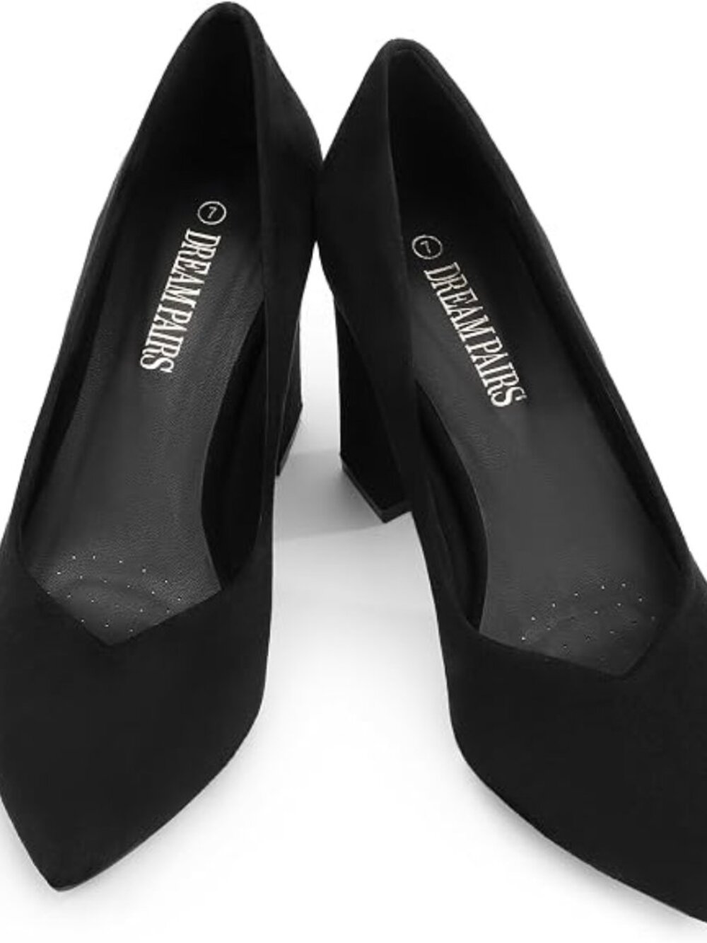 Women’s High Chunky Closed Toe Block Heels Pointed Toe Wedding Party Elegant Sli
